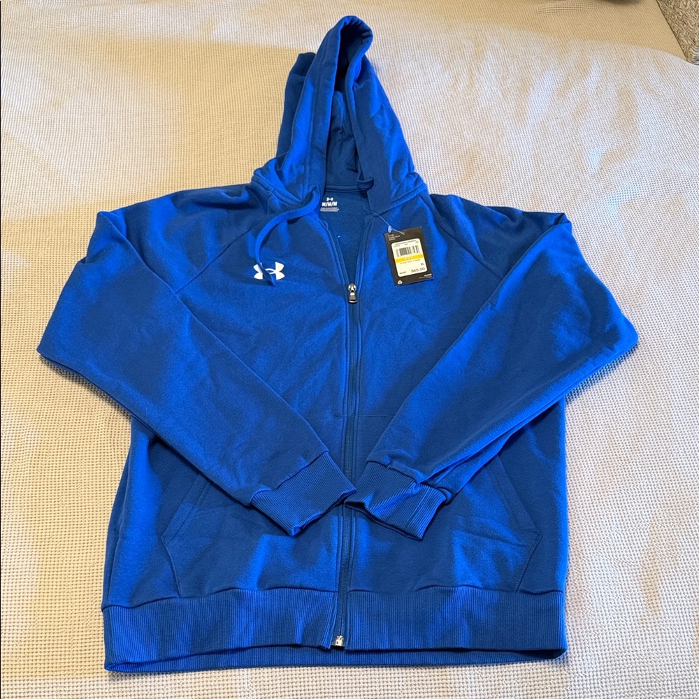 Under Armour Blue Full-Zip Hooded Sweatshirt